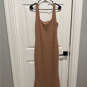 SHEIN Tan Knit Dress